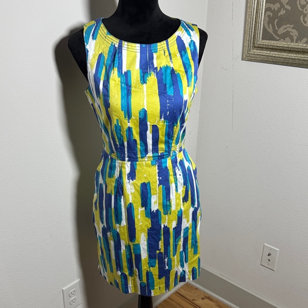 Brooklyn Industries Geo print cotton sleeveless dress Sz 4